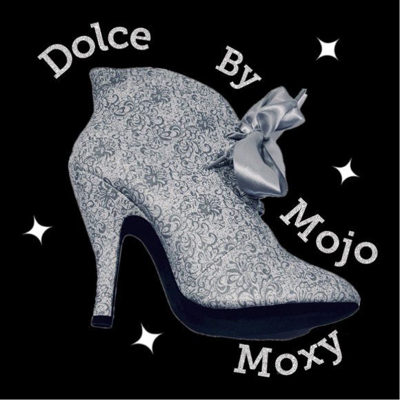DOLCE BY MOJO MOXY ~ Granny High-Heeled Booties ~ Shoeties ~ 8 - Picture 1 of 9